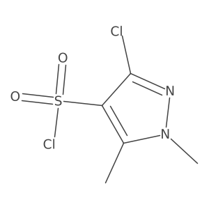 3-Chloro-1,5-dimethyl-1h-pyrazole-4-sulfonyl chloride Structure