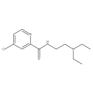 4-chloro-N-[2-(diethylamino)ethyl]pyridine-2-carboxamide结构式