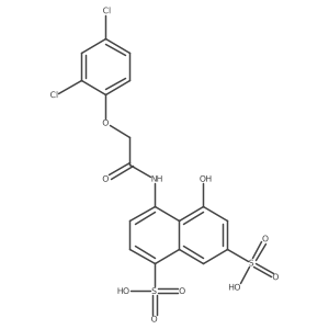 4-[[2-(2,4-Dichlorophenoxy)acetyl]amino]-5-hydroxy-1,7-naphthalenedisulfonic acid Structure