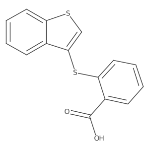 2-(Benzo[b]thien-3-ylthio)benzoic acid Structure