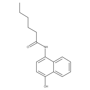 N-(4-Hydroxy-1-naphthalenyl)hexanamide结构式