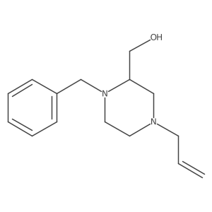 1-(Phenylmethyl)-4-(2-propen-1-yl)-2-piperazinemethanol结构式
