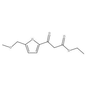 Ethyl 5-(methoxymethyl)-I(2)-oxo-2-furanpropanoate结构式
