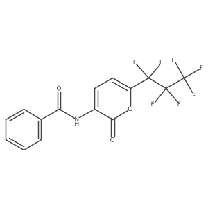 N-[6-(Heptafluoropropyl)-2-oxo-2H-pyran-3-yl]benzamide结构式
