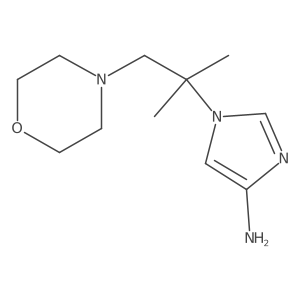 1-(2-Methyl-1-morpholin-4-ylpropan-2-yl)imidazol-4-amine结构式