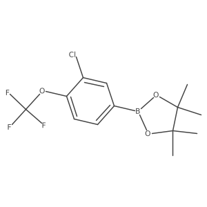 2-(3-Chloro-4-(trifluoromethoxy)phenyl)-4,4,5,5-tetramethyl-1,3,2-dioxaborolane Structure