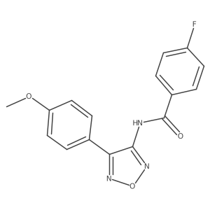 4-fluoro-N-[4-(4-methoxyphenyl)-1,2,5-oxadiazol-3-yl]benzamide Structure