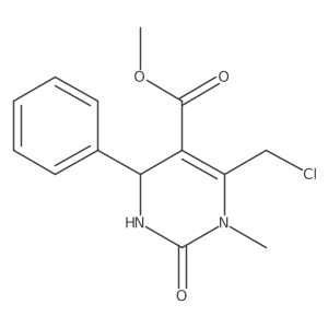 Methyl 6-(chloromethyl)-1-methyl-2-oxo-4-phenyl-1,2,3,4-tetrahydropyrimidine-5-carboxylate Structure