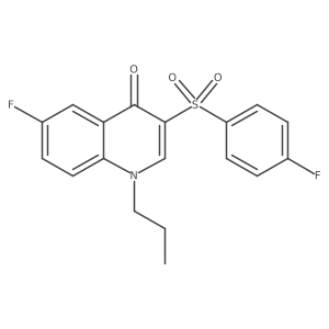 6-fluoro-3-((4-fluorophenyl)sulfonyl)-1-propylquinolin-4(1H)-one Structure