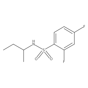 N-(sec-butyl)-2,4-difluorobenzenesulfonamide结构式