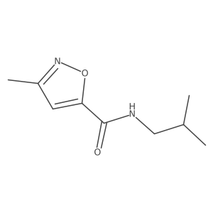 N-Isobutyl-3-methylisoxazole-5-carboxamide结构式