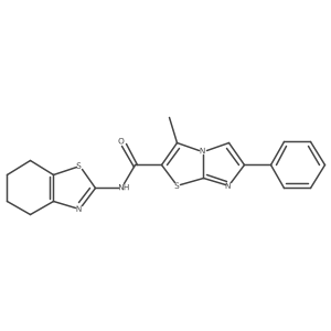 3-methyl-6-phenyl-N-(4,5,6,7-tetrahydrobenzo[d]thiazol-2-yl)imidazo[2,1-b]thiazole-2-carboxamide Structure