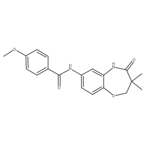 N-(3,3-dimethyl-4-oxo-2,3,4,5-tetrahydrobenzo[b][1,4]oxazepin-7-yl)-4-methoxybenzamide Structure