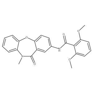 2,6-dimethoxy-N-(10-methyl-11-oxo-10,11-dihydrodibenzo[b,f][1,4]oxazepin-2-yl)benzamide Structure
