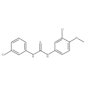 1-(3-Chloro-4-methoxyphenyl)-3-(3-chlorophenyl)thiourea Structure
