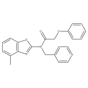 N-(4-methylbenzo[d]thiazol-2-yl)-2-phenoxy-N-(pyridin-4-ylmethyl)acetamide Structure