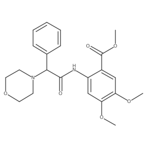 Methyl 4,5-dimethoxy-2-(2-morpholino-2-phenylacetamido)benzoate Structure