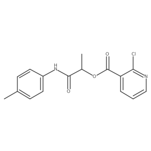 1-[(4-Methylphenyl)carbamoyl]ethyl 2-chloropyridine-3-carboxylate Structure