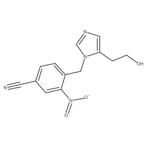 4-[5-(2-Hydroxyethyl)imidazol-1-ylmethyl]-3-nitrobenzonitrile Structure