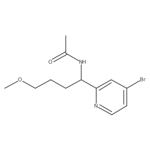 N-[1-(4-bromopyridin-2-yl)-4-methoxybutyl]acetamide Structure