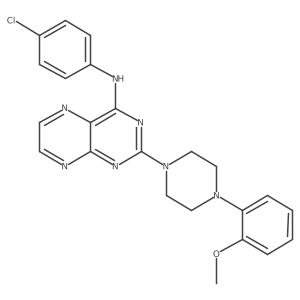 N-(4-chlorophenyl)-2-[4-(2-methoxyphenyl)piperazin-1-yl]pteridin-4-amine Structure