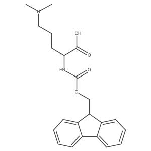 Fmoc-orn(ME)2-OH Structure