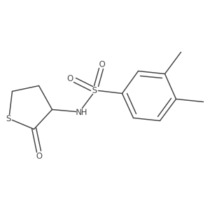 3,4-dimethyl-N-(2-oxothiolan-3-yl)benzenesulfonamide Structure