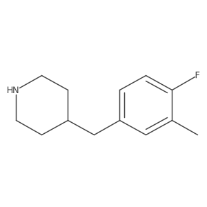 4-(4-Fluoro-3-methylbenzyl)piperidine结构式
