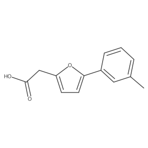 2-[5-(3-Methylphenyl)furan-2-yl]acetic acid Structure