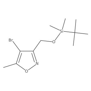 (4-Bromo-5-methyl-1,2-oxazol-3-yl)methoxy-tert-butyl-dimethylsilane Structure