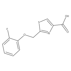 2-((2-Fluorophenoxy)methyl)thiazole-4-carboxylic acid Structure