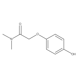 2-(4-hydroxyphenoxy)-N,N-dimethylacetamide结构式