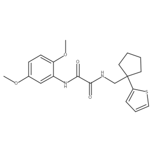 N'-(2,5-dimethoxyphenyl)-N-{[1-(thiophen-2-yl)cyclopentyl]methyl}ethanediamide Structure