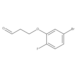 3-(5-Bromo-2-fluorophenoxy)propanal结构式