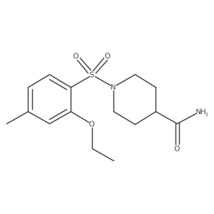 1-(2-Ethoxy-4-methylbenzenesulfonyl)piperidine-4-carboxamide Structure