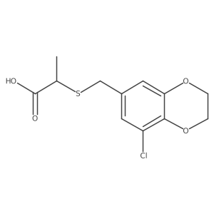 2-(((8-Chloro-2,3-dihydrobenzo[b][1,4]dioxin-6-yl)methyl)thio)propanoic acid Structure