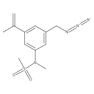 N-(3-(azidomethyl)-5-(prop-1-en-2-yl)phenyl)-N-methylmethanesulfonamide Structure