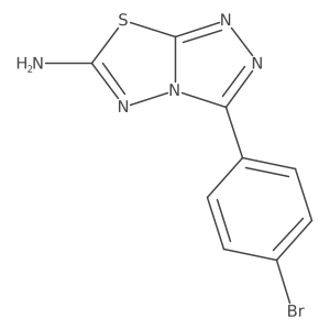 3-(4-Bromophenyl)[1,2,4]triazolo[3,4-b][1,3,4]thiadiazol-6-amine Structure