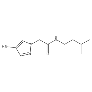 2-(4-Amino-1h-pyrazol-1-yl)-N-isopentylacetamide结构式