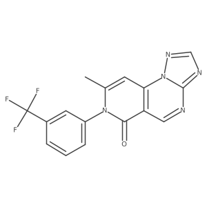 8-methyl-7-[3-(trifluoromethyl)phenyl]pyrido[3,4-e][1,2,4]triazolo[1,5-a]pyrimidin-6(7H)-one Structure