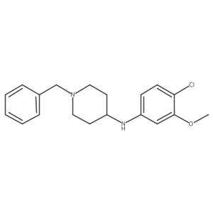 (1-Benzyl-piperidin-4-yl)-(4-chloro-3-methoxy-phenyl)-amine Structure
