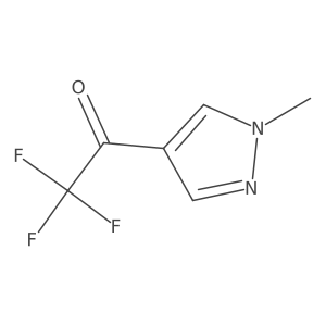 2,2,2-trifluoro-1-(1-methyl-1H-pyrazol-4-yl)ethan-1-one结构式