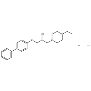 1-([1,1'-Biphenyl]-4-yloxy)-3-(4-ethylpiperazin-1-yl)propan-2-ol dihydrochloride Structure