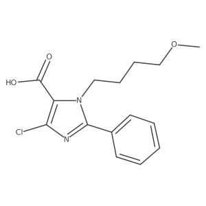 4-chloro-1-(4-methoxybutyl)-2-phenyl-1H-imidazole-5-carboxylic acid Structure