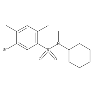 [(5-Bromo-2,4-dimethylphenyl)sulfonyl]cyclohexylmethylamine Structure