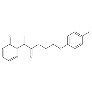 N-(2-(4-fluorophenoxy)ethyl)-2-(6-oxopyridazin-1(6H)-yl)propanamide Structure