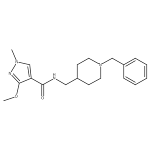 N-((1-benzylpiperidin-4-yl)methyl)-3-methoxy-1-methyl-1H-pyrazole-4-carboxamide Structure