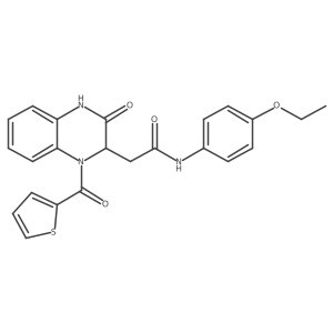 N~1~-(4-ethoxyphenyl)-2-[3-oxo-1-(2-thienylcarbonyl)-1,2,3,4-tetrahydro-2-quinoxalinyl]acetamide结构式