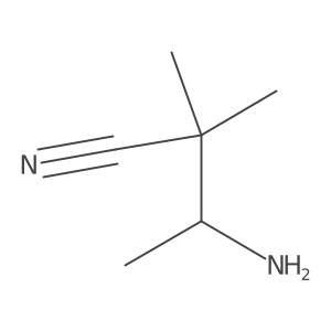 (3R)-3-amino-2,2-dimethylbutanenitrile Structure