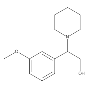 2-(3-Methoxyphenyl)-2-(piperidin-1-yl)ethanol Structure